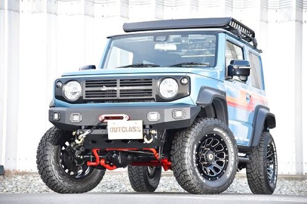 画像4: ジムニーJB64 JB74 JC74 フロントバンパー TYPE２ ウインチベット付 鉄製　 (4)