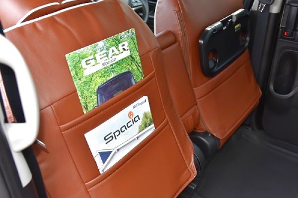 画像3:  スペーシアギア シートカバー ヴィンテージDX ブラウン (3)