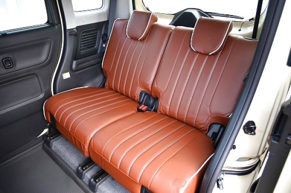 画像2:  スペーシアギア シートカバー ヴィンテージDX ブラウン (2)