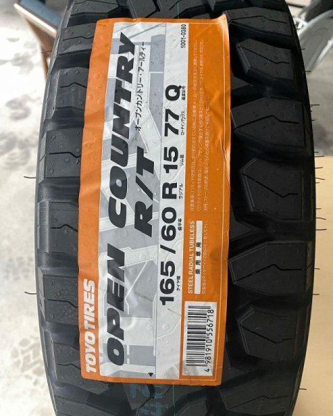 画像4: TOYO TIRES　OPEN COUNTRY RT165/60R15 ホワイトレター　 (4)