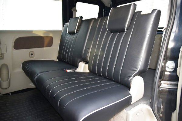 画像2: 【エブリイDA17W】シートカバー ヴィンテージDX ブラック【160サイズ】【６型用ご予約受付中】 (2)