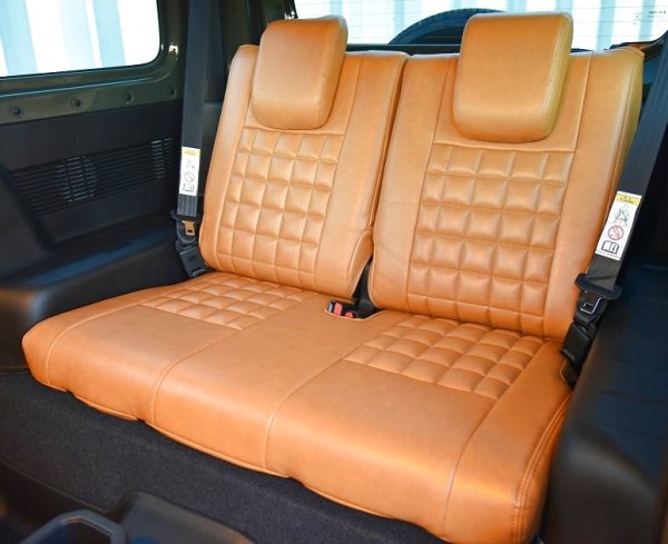画像2: 【ジムニーJB64 JB74 】シートカバー ヴィンテージ　ワッフル (2)