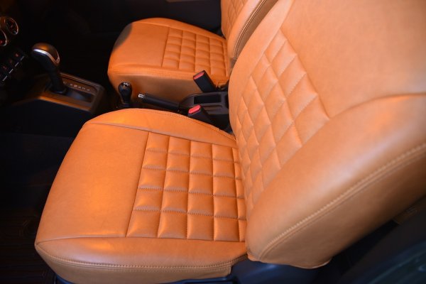 画像4: 【ジムニーJB64 JB74 】シートカバー ヴィンテージ　ワッフル (4)