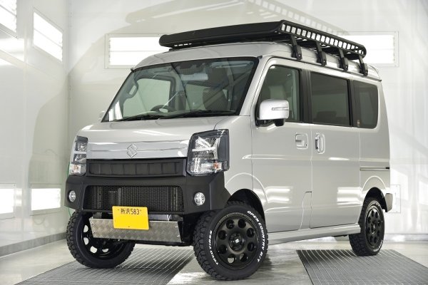 画像3: エブリイDA17　スキッドプレート 　アルミ縞鋼板 (3)