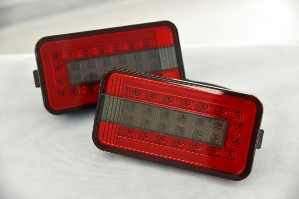 画像1: キャリイDA16　フルLED TRUCKER レッドスモーク (1)
