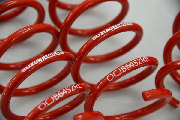 画像2:  ジムニー JB64 JB74 JC74  ２インチリフトアップコイル　カラー：レッド　 (2)