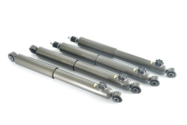 画像1: ジムニー JB64/JB74 KYB製14段減衰調整式ロングショック ガンメタ ２〜３インチ用 (1)