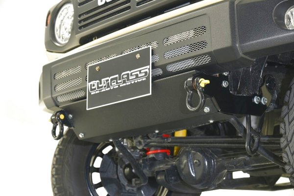 画像2: ジムニーシエラ JB74　ジムニーノマドJC74  本気で引っ張れる牽引フック付きスキッドプレート  (2)