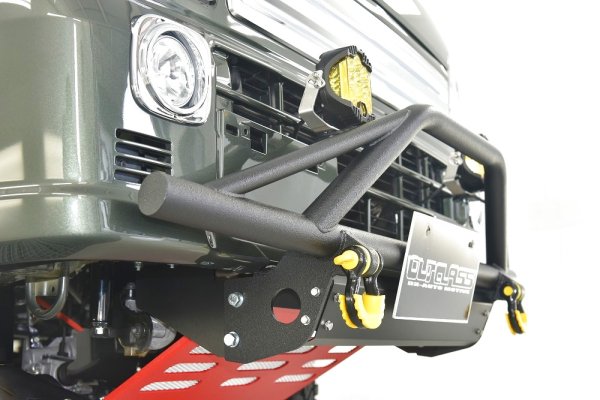 画像3: キャリイ DA16 フロントアイアンバンパーガード　フック付き (3)