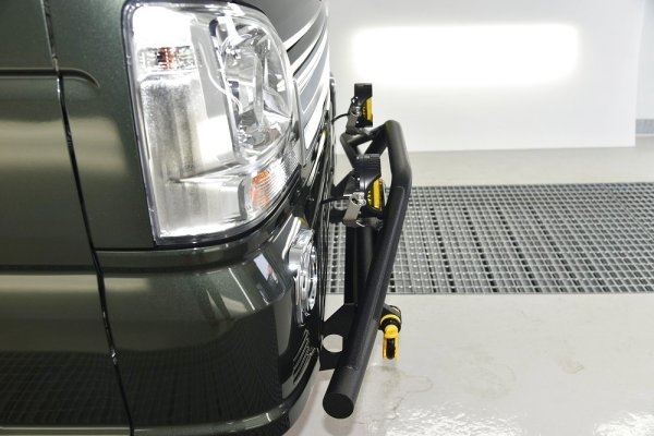 画像5: キャリイ DA16 フロントアイアンバンパーガード　フック付き (5)