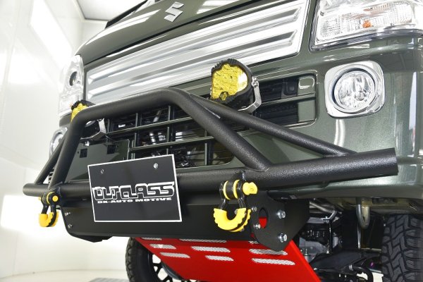 画像2: キャリイ DA16 フロントアイアンバンパーガード　フック付き (2)